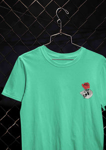 Skull Rose Women Half Sleeves T-shirt- KidsFashionVilla