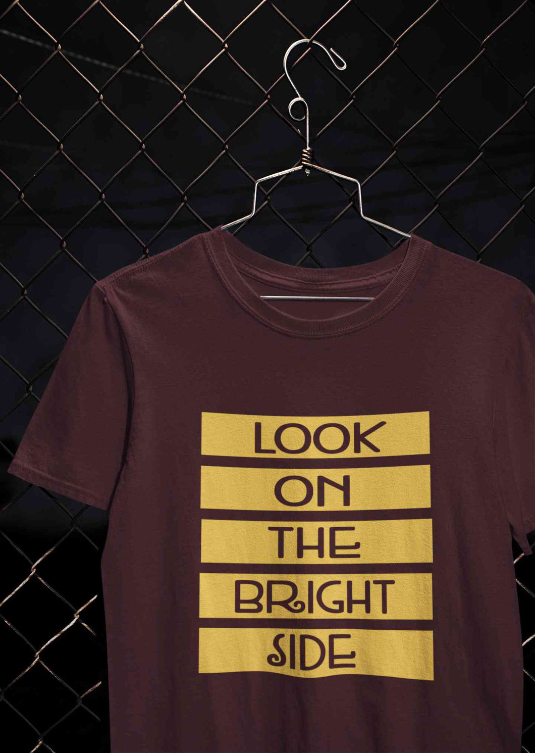 Look On The Bright Side Mens Half Sleeves T-shirt- KidsFashionVilla