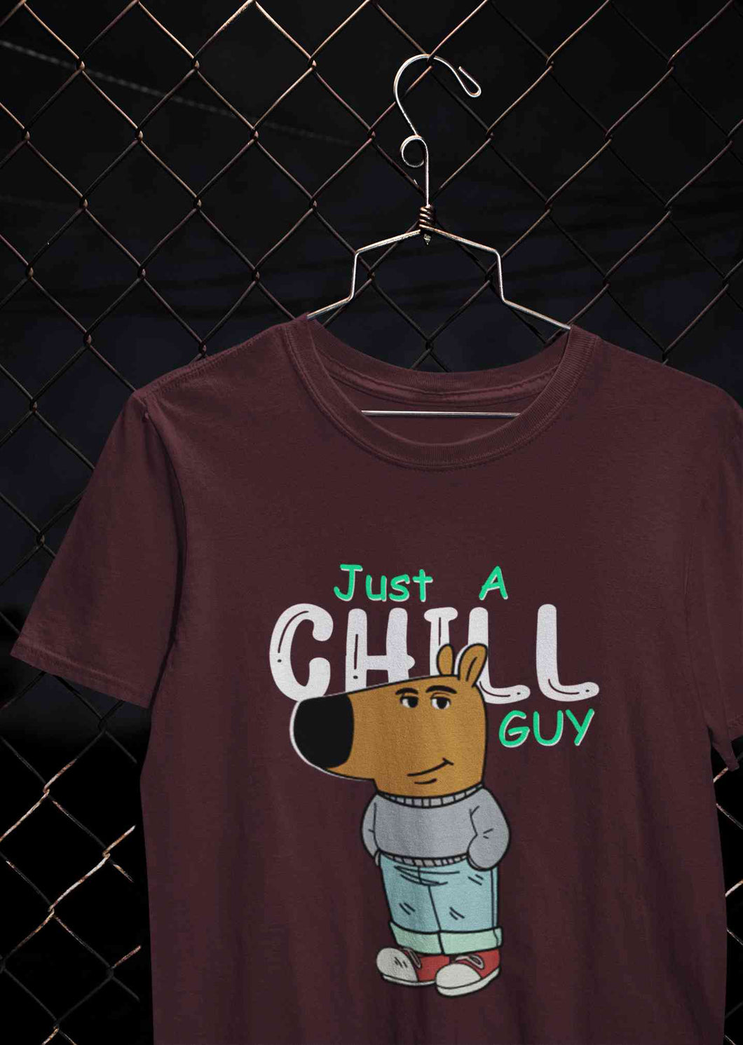 Just A Chill Guy Mens Half Sleeves T-shirt- KidsFashionVilla