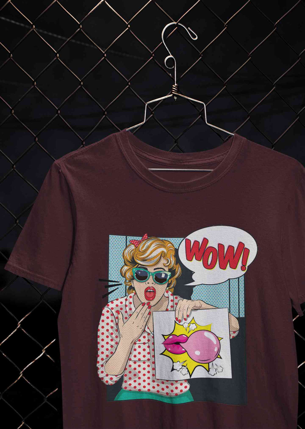 Suprised Pop Art  Cartoon Women Half Sleeves T-shirt- KidsFashionVilla