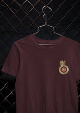 Load image into Gallery viewer, Rcb Logo Side Pocket Women Half Sleeves T-shirt- KidsFashionVilla
