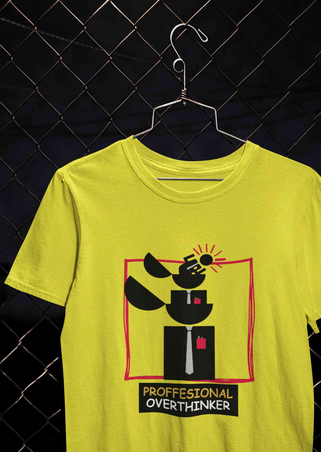 Professional Overthinker Mens Half Sleeves T-shirt- KidsFashionVilla