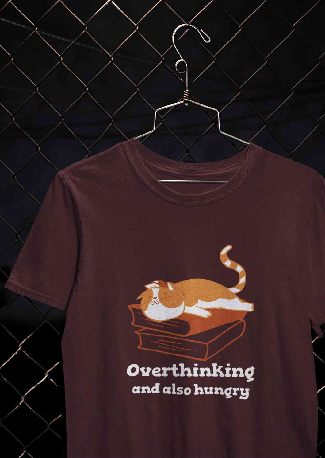 Overthinking And Also Hungry Women Half Sleeves T-shirt- KidsFashionVilla