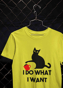 I Do What I Want Women Half Sleeves T-shirt- KidsFashionVilla