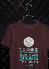 Load image into Gallery viewer, Plato Quote Mens Half Sleeves T-shirt- KidsFashionVilla
