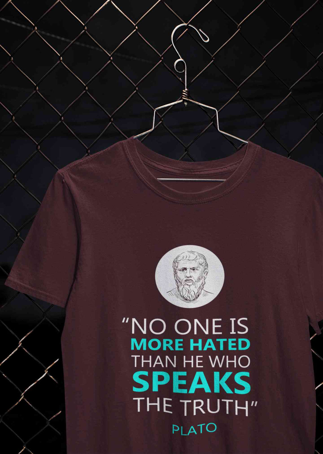 Plato Quote Mens Half Sleeves T-shirt- KidsFashionVilla