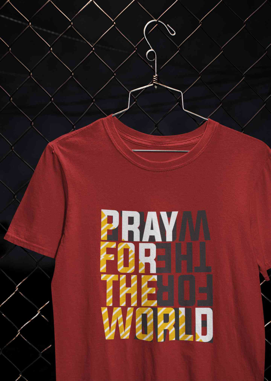 Pray For The World Women Half Sleeves T-shirt- KidsFashionVilla