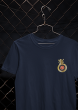 Load image into Gallery viewer, Rcb Logo Side Pocket Women Half Sleeves T-shirt- KidsFashionVilla

