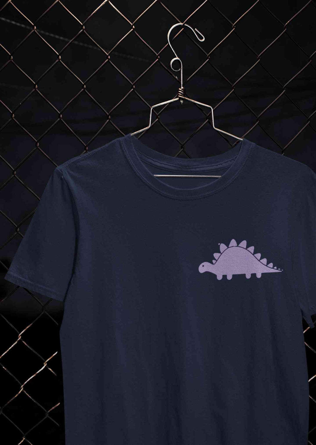 Stegosaurus Pocket Women Half Sleeves T-shirt- KidsFashionVilla