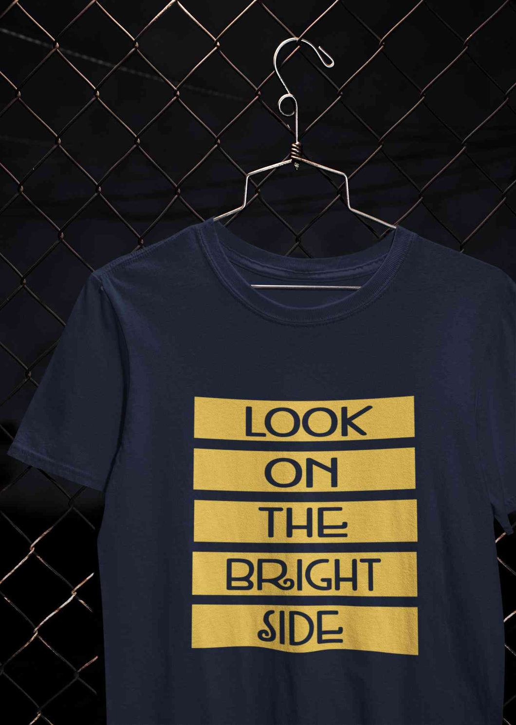 Look On The Bright Side Mens Half Sleeves T-shirt- KidsFashionVilla