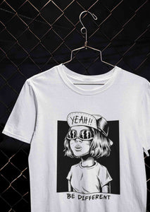 Be Different Women Half Sleeves T-shirt- KidsFashionVilla