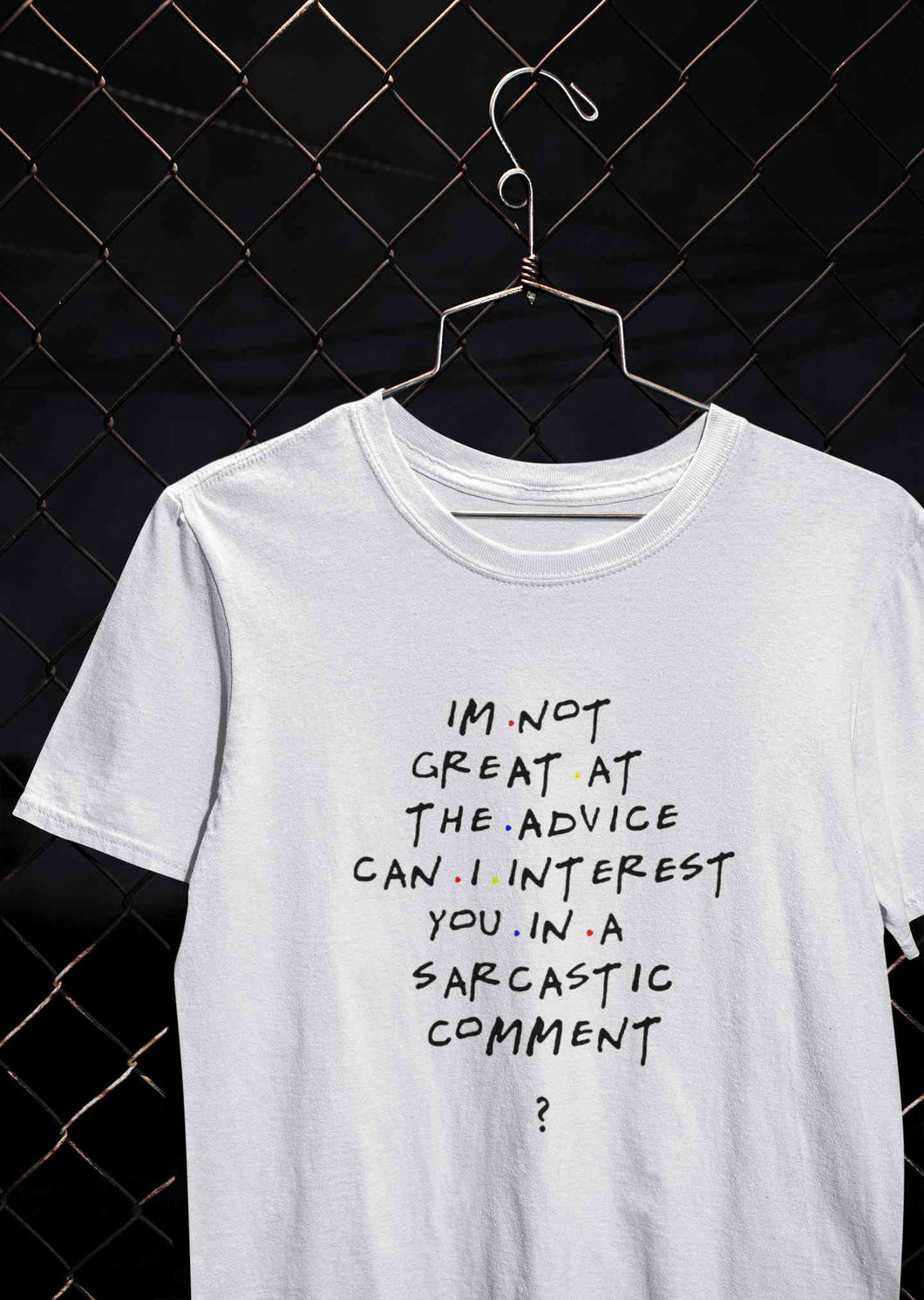 F.R.I.E.N.D.S Sarcastic Comment Chandler Women Half Sleeves T-shirt- KidsFashionVilla