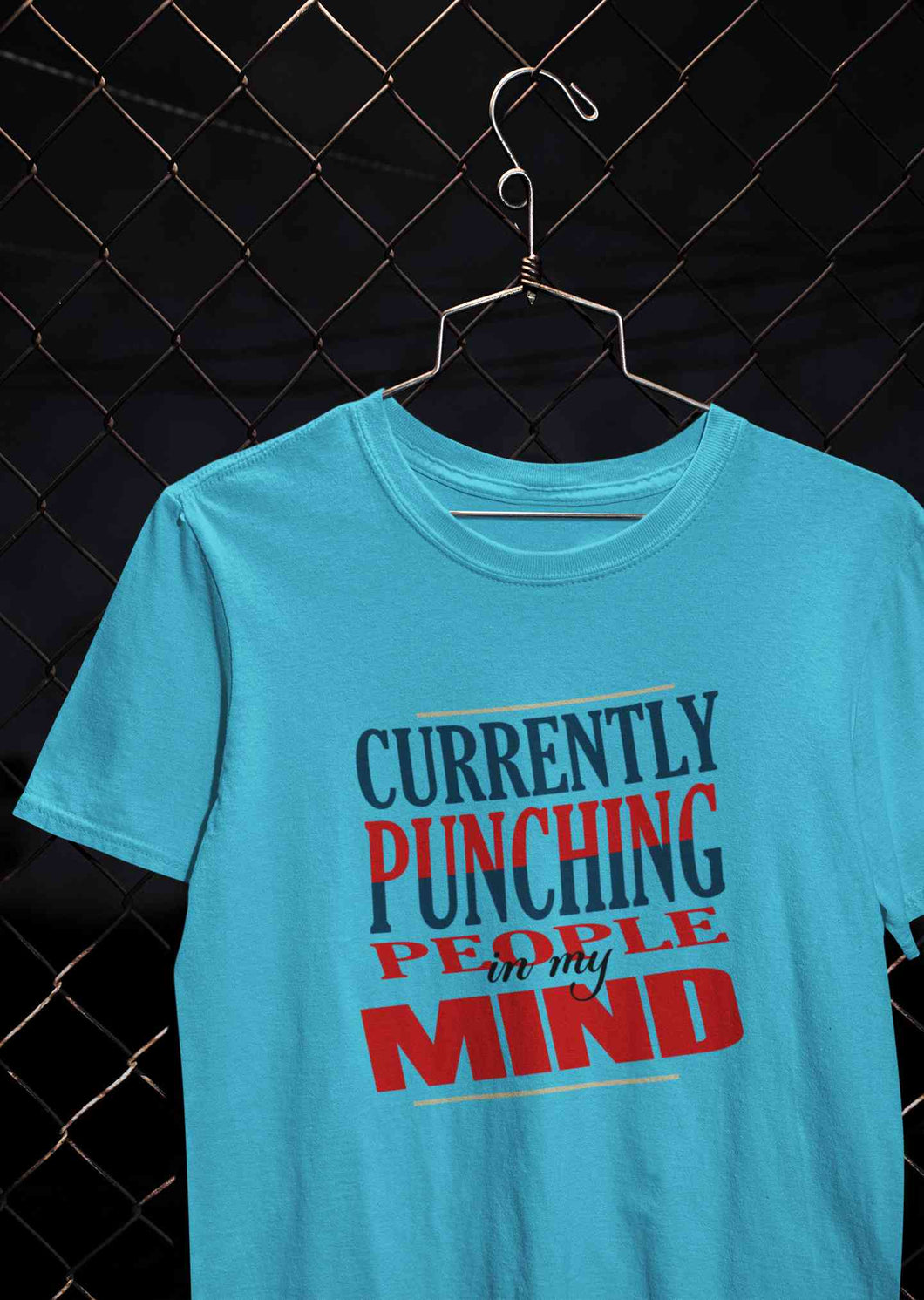 Punching People Mens Half Sleeves T-shirt- KidsFashionVilla