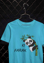 Load image into Gallery viewer, Ki Farak Panda Graphic Funny Mens Half Sleeves T-shirt- KidsFashionVilla
