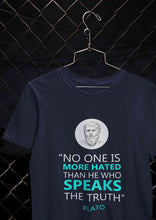 Load image into Gallery viewer, Plato Quote Mens Half Sleeves T-shirt- KidsFashionVilla
