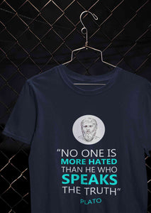 Plato Quote Mens Half Sleeves T-shirt- KidsFashionVilla