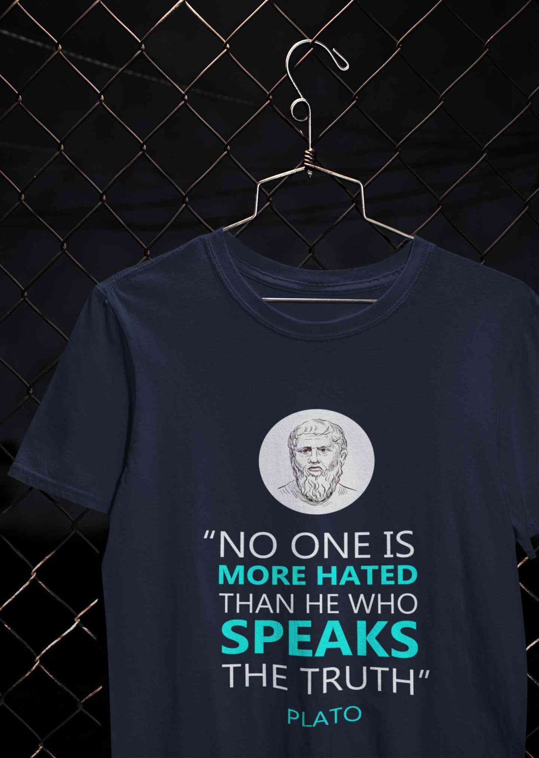 Plato Quote Mens Half Sleeves T-shirt- KidsFashionVilla