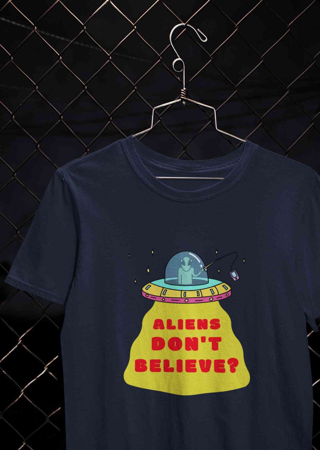 Aliens Do Not Beleive Women Half Sleeves T-shirt- KidsFashionVilla