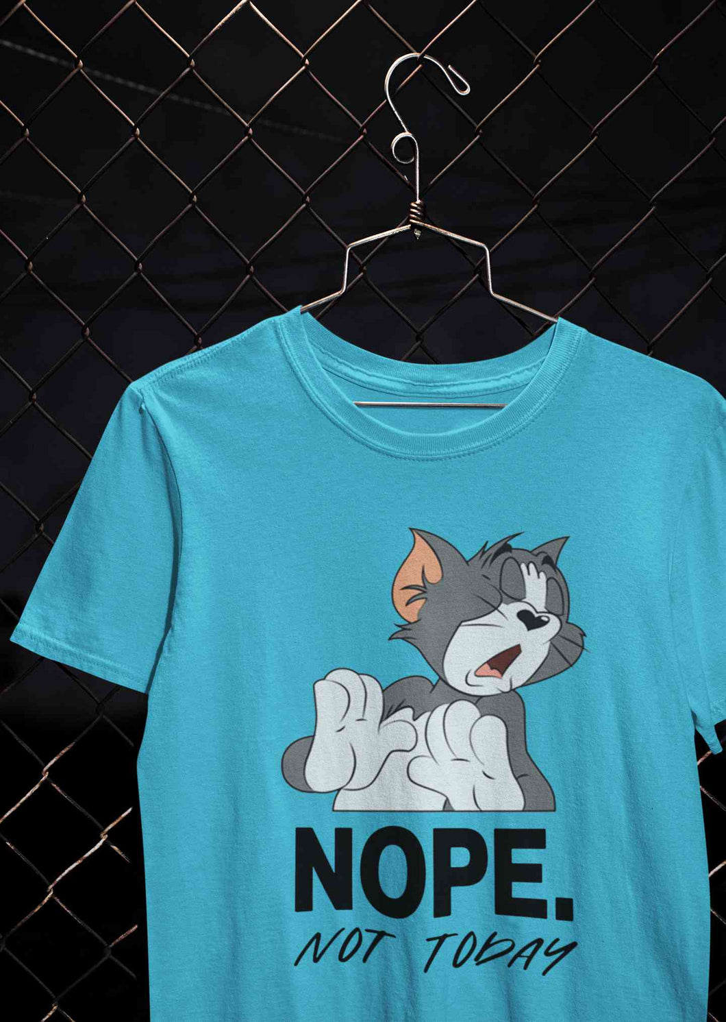 Cute Cartoon Not Today Women Half Sleeves T-shirt- KidsFashionVilla