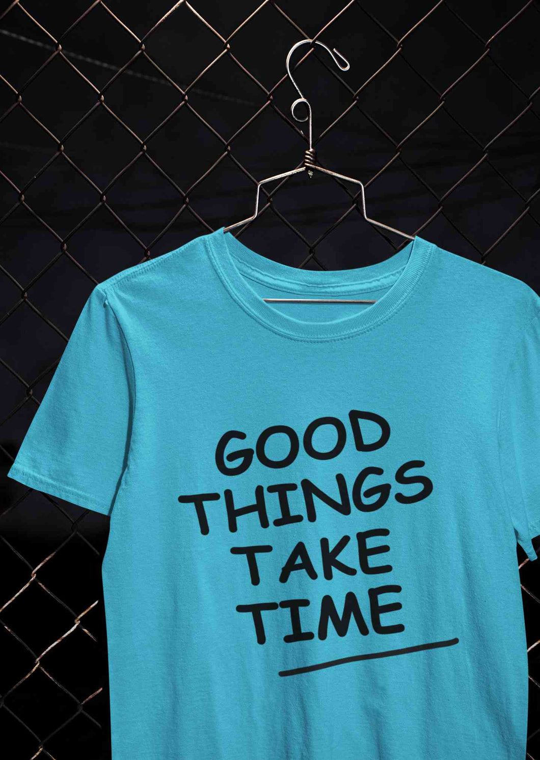 Good Things Take Time Mens Half Sleeves T-shirt- KidsFashionVilla