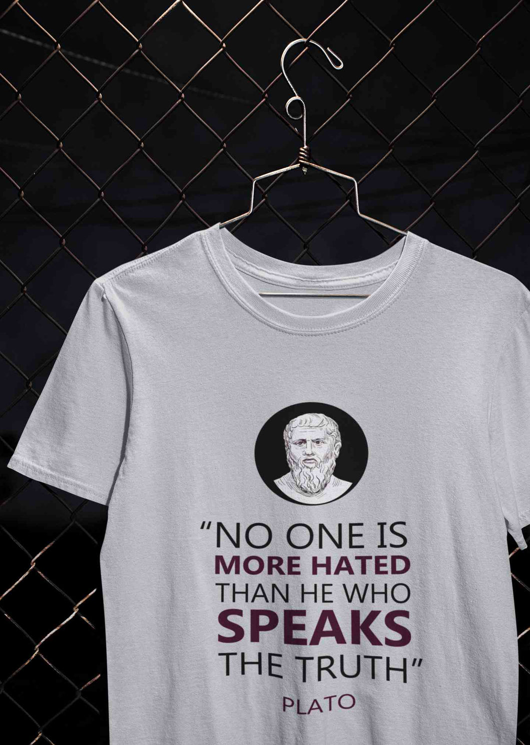 Plato Quote Mens Half Sleeves T-shirt- KidsFashionVilla