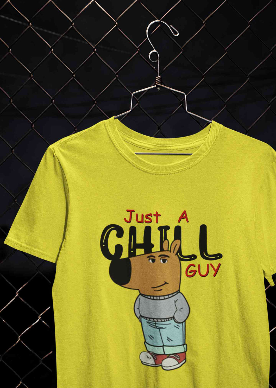 Just A Chill Guy Mens Half Sleeves T-shirt- KidsFashionVilla