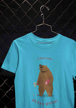 Load image into Gallery viewer, I Love You Beary Much Mens Half Sleeves T-shirt- KidsFashionVilla
