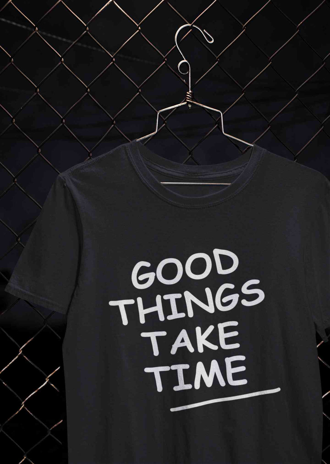 Good Things Take Time Mens Half Sleeves T-shirt- KidsFashionVilla