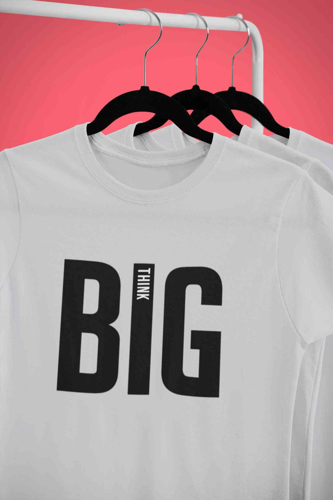 Think Big Women Half Sleeves T-shirt- KidsFashionVilla