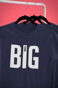 Think Big Mens Half Sleeves T-shirt- KidsFashionVilla