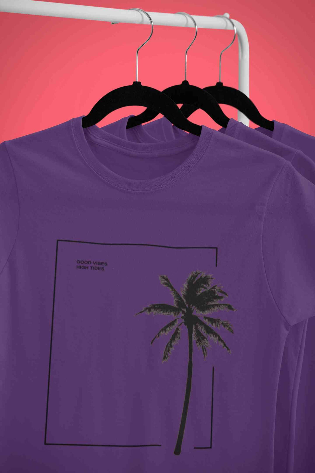 Good Vibes High Tides Mens Half Sleeves T-shirt- KidsFashionVilla