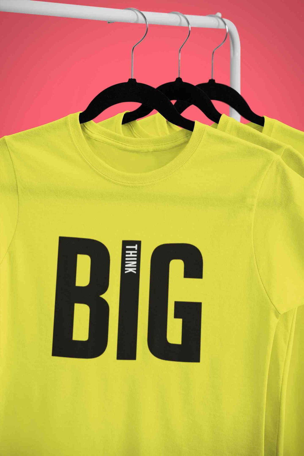 Think Big Mens Half Sleeves T-shirt- KidsFashionVilla