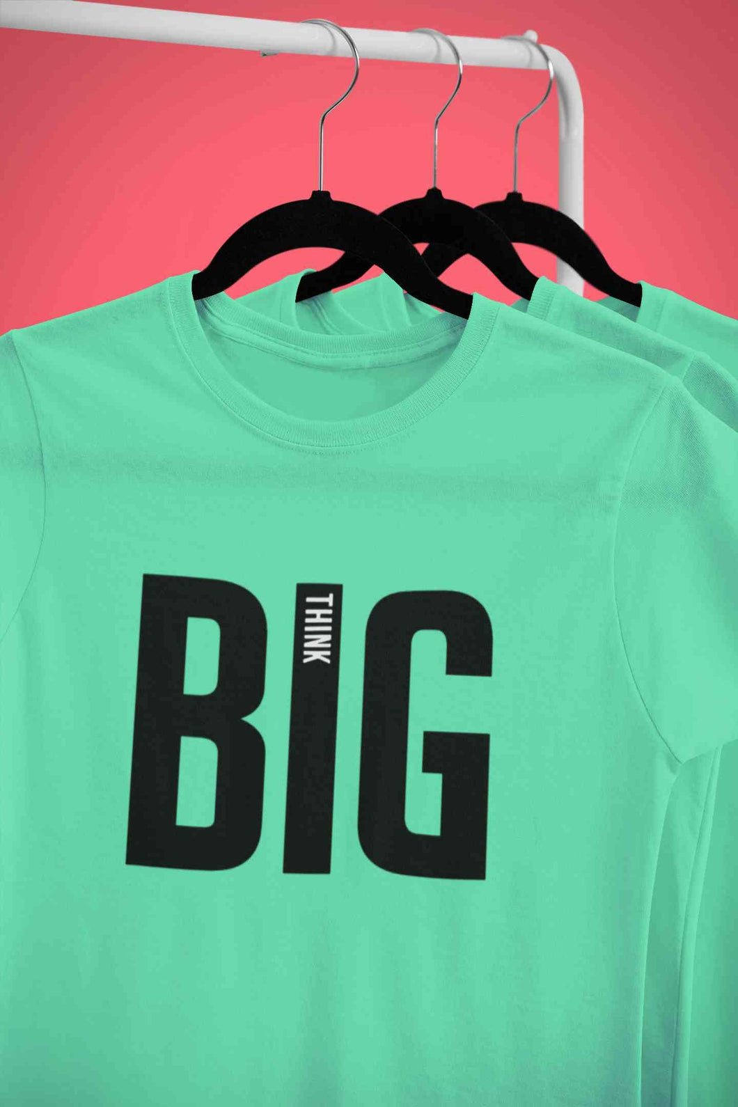 Think Big Women Half Sleeves T-shirt- KidsFashionVilla