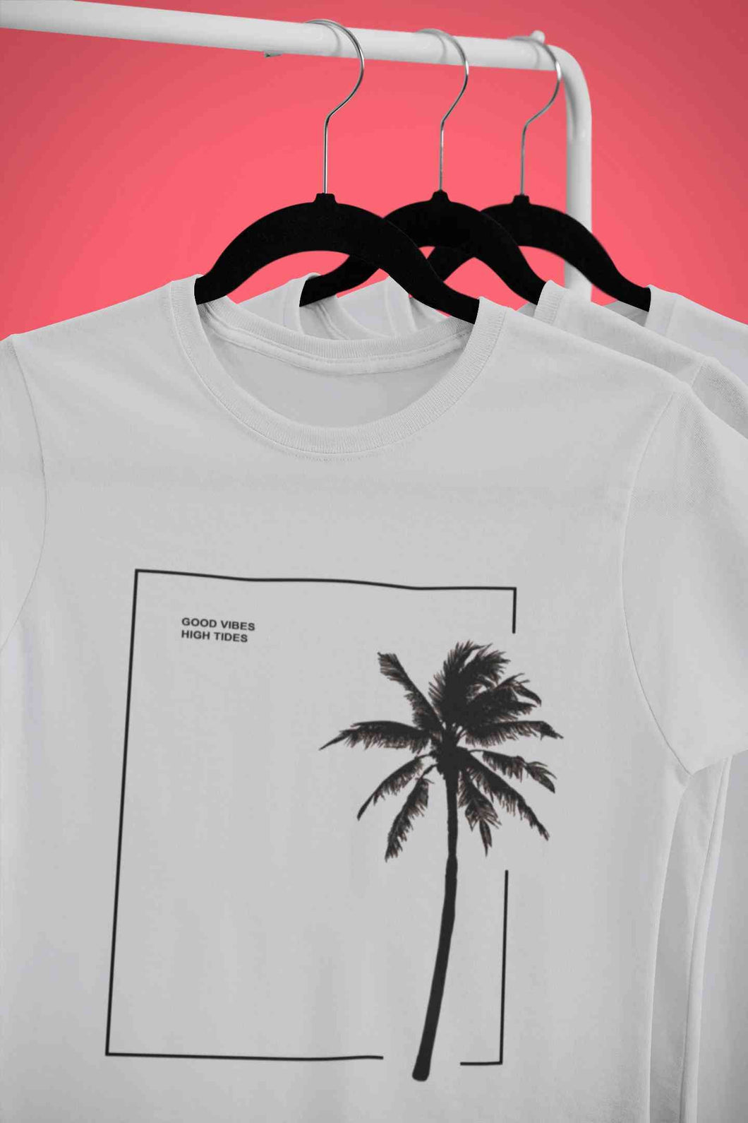 Good Vibes High Tides Women Half Sleeves T-shirt- KidsFashionVilla