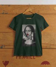 Load image into Gallery viewer, Lollipop Mona Lisa Women Half Sleeves T-shirt- KidsFashionVilla
