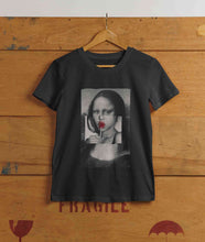 Load image into Gallery viewer, Lollipop Mona Lisa Women Half Sleeves T-shirt- KidsFashionVilla
