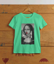 Load image into Gallery viewer, Lollipop Mona Lisa Women Half Sleeves T-shirt- KidsFashionVilla
