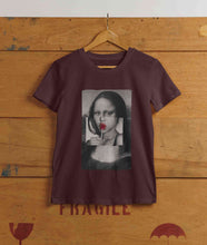 Load image into Gallery viewer, Lollipop Mona Lisa Women Half Sleeves T-shirt- KidsFashionVilla
