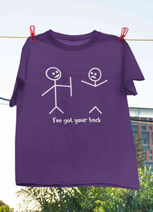 I Have Got Your Back Funny Women Half Sleeves T-shirt- KidsFashionVilla