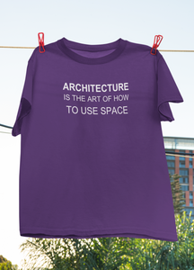 Architecture Is The Art Architect Profession Women Half Sleeves T-shirt- KidsFashionVilla