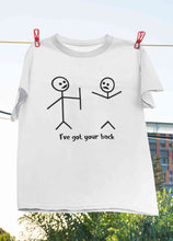 Load image into Gallery viewer, I Have Got Your Back Funny Women Half Sleeves T-shirt- KidsFashionVilla
