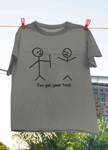 I Have Got Your Back Funny Women Half Sleeves T-shirt- KidsFashionVilla