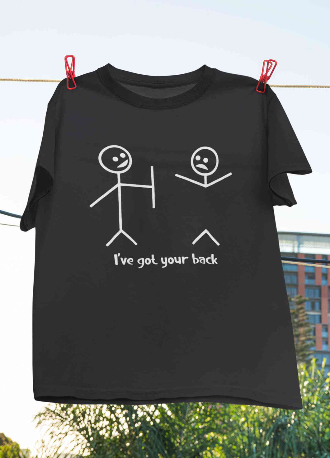 I Have Got Your Back Funny Women Half Sleeves T-shirt- KidsFashionVilla