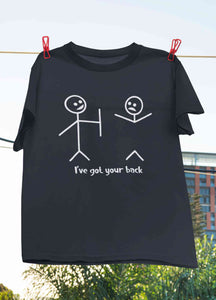 I Have Got Your Back Funny Women Half Sleeves T-shirt- KidsFashionVilla