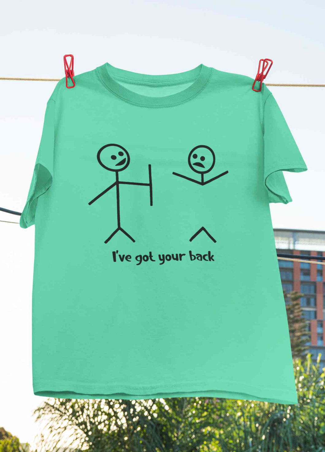 I Have Got Your Back Funny Women Half Sleeves T-shirt- KidsFashionVilla