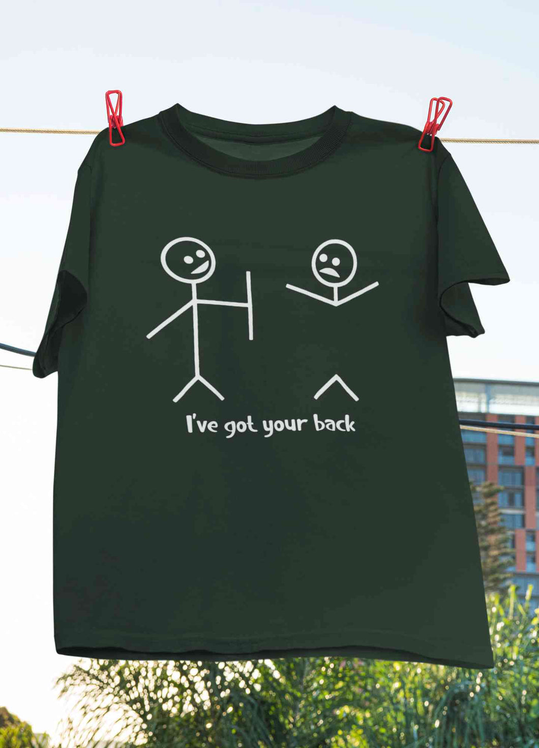 I Have Got Your Back Funny Women Half Sleeves T-shirt- KidsFashionVilla