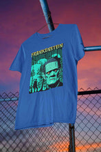 Load image into Gallery viewer, Horror Theme Frankenstein Women Half Sleeves T-shirt- KidsFashionVilla

