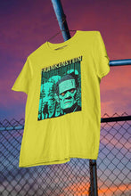 Load image into Gallery viewer, Horror Theme Frankenstein Women Half Sleeves T-shirt- KidsFashionVilla
