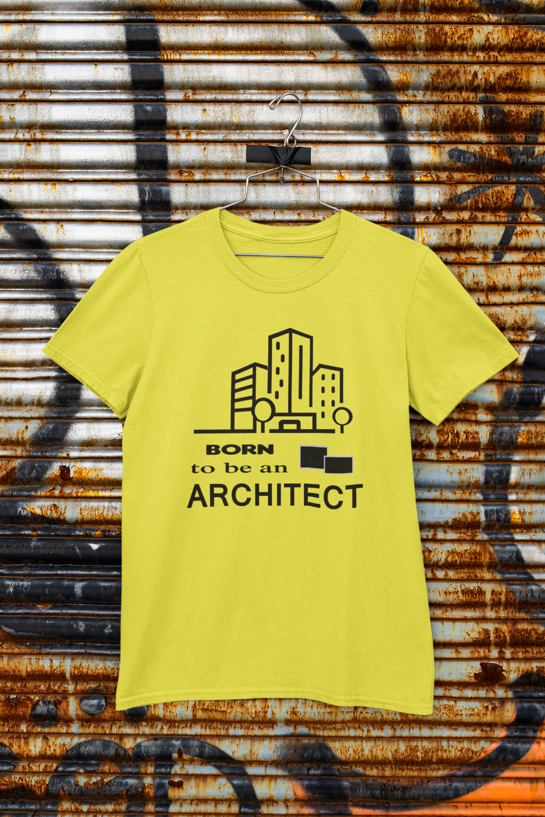 Born To Be An Architect Profession Mens Half Sleeves T-shirt- KidsFashionVilla