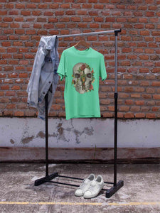 Floral And  Skull Print Women Half Sleeves T-shirt- KidsFashionVilla